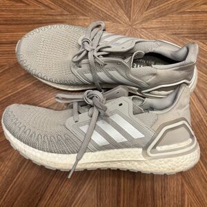 Adidas size 9, gray sneakers